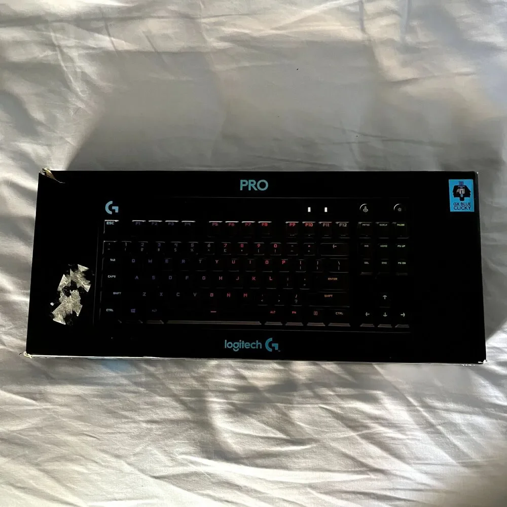 Logitech g pro tkl Wired Mechanical Keyboard gx Blue Clicky rgb Gaming